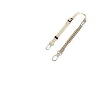 Ceinture de sécurité rétractable for Chien, Tampon élastique, Clip pivotant à 360 °, RPET écologique réfléchissant, 2 en 1, Voiture/Promenade, for Chiens de 40kg Max, 1 pièces(Brown)