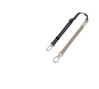 Ceinture de sécurité rétractable for Chien, Tampon élastique, Clip pivotant à 360 °, RPET écologique réfléchissant, 2 en 1, Voiture/Promenade, for Chiens de 40kg Max, 1 pièces(Gray)