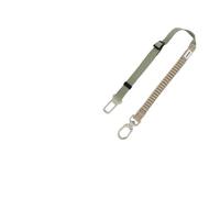 Ceinture de sécurité rétractable for Chien, Tampon élastique, Clip pivotant à 360 °, RPET écologique réfléchissant, 2 en 1, Voiture/Promenade, for Chiens de 40kg Max, 1 pièces(Green)