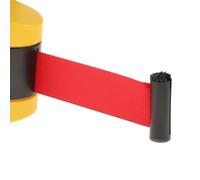 Ceinture de sécurité rétractable rouge de 2 m - Corde de sécurité murale extensible pour gestion de ligne d'événements