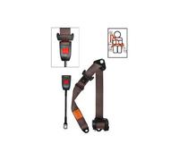 Ceinture de sécurité universelle SECURON pour l'avant, modèle 4 points de fixation et enrouleur - Marron / Beige