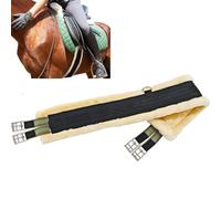 Ceinture de selle western, sangle western pour - ceinture de cheval en polaire avec sangle anglaise en acier inoxydable, pour selle respirante résistante Sous-ventre pour cheval