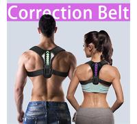 Ceinture de soutien de la clavicule et de la colonne vertébrale, soutien réglable de la posture initiée, remodelez votre corps, orthèse du cou, haut du dos, sport à domicile et au bureau Grey Purple