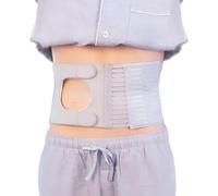 Ceinture de soutien de stomie réglable, ceinture de stomie abdominale pour soins postopératoires après chirurgie de colostomie et d'iléostomie pour hommes et femmes, ceinture d'ostomie universelle,M