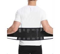 Ceinture De Soutien Dorsal En Maille Respirante, Soutien Lombaire Confortable For Sciatique, Hernie Discale, Scoliose, Douleurs Lombaires, Travail, Sport, For Homme Et Femme,XXL,Noir ( Size : XL )