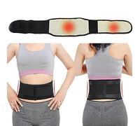 Ceinture de soutien lombaire, Attelle lombaire taille réglable Tourmaline auto-chauffant thérapie magnétique ceinture de soutien la du dos orthèse bande Massage soins santé hommes femmes(XXL)