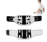 ceinture de soutien lombaire, Attelle lombaire taille réglable Tourmaline auto-chauffant thérapie magnétique dos ceinture de soutien attelle bande Massage hommes femmes(Black Gray,XL)