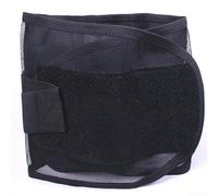 Ceinture de soutien lombaire avec taille en maille respirante pour le dos, le bas du dos et la correction de la posture, sangle orthopédique réglable pour homme (taille M, noir)