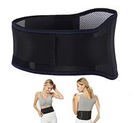 Ceinture de soutien lombaire de thérapie magnétique thermique, ceinture de taille d'attelle de thérapie magnétique auto-chauffante réglable, soutien lombaire d'attelle dorsale (L)