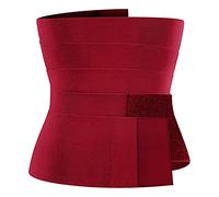 Ceinture de Soutien Lombaire réglable et Confortable pour soulager Les douleurs dans Le Bas du Dos (Couleur : Rouge)
