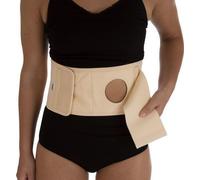 Ceinture de soutien pour hernie/stomie 15cm, support de niveau 3 - taille L, ouverture 60 mm