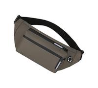 Ceinture de sport pratique pour course à pied, cyclisme, fitness, sac de taille réglable avec poches sécurisées pour téléphone portable essentiel, léger, en polyester, kaki, Beauté de masse
