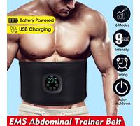Ceinture De Stimulation Musculaire Sans Fil Ems Usb, Entraînement Abdominal Intelligent, Perte De Poids Électrique, Ceinture Amincissante, Unisexe