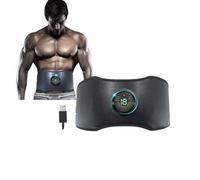 Ceinture de stimulation musculaire Zilynhom EMS 6 modes,18 niveaux d'intensité,118cm,réglable,pour l'abdomen et le ventre,ceinture de tonification abdominale rechargeable sans fil pour femmes et homme