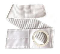 Ceinture de Stomie avec Ouverture de 8 cm, Bande Abdominale Réglable | Ceinture de Colostomie Universelle (Côtés Gauche et Droit) pour Prévenir les Hernies Péristomiales(Medium)