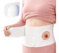 Ceinture de Stomie, Ceinture de Colostomie Ajustable, Bandage de Stomie avec Trou de 8 Cm pour les Soins Post-Opératoires, Aidant à Protéger la Poche de Stomie(Medium)