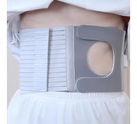 Ceinture de Stomie, Ceinture de Colostomie Respirante, Bandage de Stomie Post-Opératoires avec Ouverture Réglable pour la Poche de Stomie, Prévenant les Hernies de Stomie(Large)