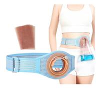Ceinture de Stomie, Ceinture de Hernie pour Stomie, Ceinture de Colostomie Ajustable, Soins Post-Opératoires, Convient aux Hommes et aux Femmes, 4 Tailles D'ouverture Disponibles(5cm/2in)