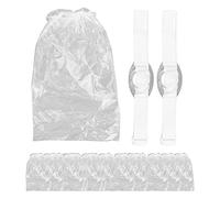 Ceinture de stomie en silicone, 80 sacs jetables, 2 anneaux de barrière pour stomie + 80 sacs de colostomie jetables, pas d'irritation de la peau