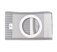 Ceinture de Stomie Médicale - Ceinture de Soins Infirmiers Unisexe - Ceinture de Soutien pour Hernie Stomie - Élasticité Soutien Abdominal - Colostomie Prévenir Hernie Parastomal,M,Grey