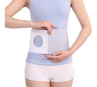 Ceinture de stomie médicale for hommes ou femmes, ceinture de soutien for stomie abdominale, housses de ceinture de soutien for stomie, sac de colostomie et iléostomie (trou de 3,14 pouces)(B,X-Large)