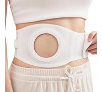 Ceinture de Stomie pour Hommes et Femmes, Ceinture de Soutien pour Stomie Ajustable, Bandage de Stomie Post-Opératoire avec 3 Tailles de Trous, Protège la Poche de Stomie(Medium)