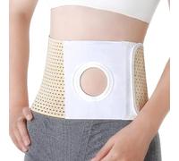 Ceinture de Stomie Unisexe, Ceinture de Soutien pour Stomie Ajustable pour Colostomie et Iléostomie, Prévenant les Hernies et Renforçant les Poches de Stomie(Small)