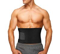 Ceinture de Sudation Ceinture Minceur Ventre Plat en Néoprène Ceinture Abdominale, pour Homme et Femme de Sport Lombaire Gaine Amincissante Ventre Plat, Soutien du Dos (Tour de Taille à 112cm) (Noir)