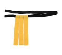 Ceinture de taille de football, drapeau de compétition, d'entraînement, de sport de plein air, ruban de traction pour footballeurs, joueurs, enfants dans des couleurs vives (Jaune)