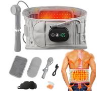 Ceinture De Thérapie Dorsale 3 En 1, Avec Décompression, Massage Par Chaleur Et Vibrations, Design Ergonomique, Respirant Et Réglable for Un Soulagement Efficace De La Douleur