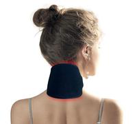 Ceinture de thérapie par lumière infrarouge rouge pour le cou et les épaules, Bandage chauffant portable pour soulagement de la douleur et récupération musculaire, Facile à utiliser