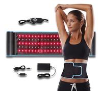 Ceinture de thérapie par lumière rouge, ceinture de thérapie par la lumière proche infrarouge - Coussin flexible portable pour perte de poids, réparation des tissus, résoudre l'inflammation, soulager