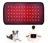 Ceinture de thérapie par lumière rouge, coussin de thérapie par lumière infrarouge pour le corps et les chiens, enveloppe portable avec sangle d'extension amovible, 660 nm 850 nm pour thérapie à la