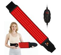 Ceinture de thérapie par lumière rouge pour le corps, 150 LED pour la taille, perles LED 3 en 1 améliorées, lumière rouge 660 nm et appareil de lumière proche infrarouge 850 nm pour le dos avec
