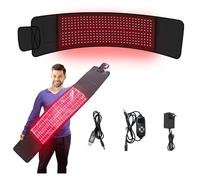 Ceinture de thérapie par lumière rouge, thérapie par lumière rouge pour le corps 3 en 1 - Enveloppe thérapeutique proche infrarouge pour le corps avec minuterie, thérapie à distance et relaxation des