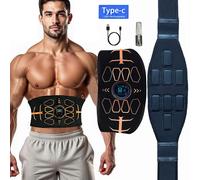 Ceinture de tonification abdominale intelligente, tonique musculaire EMS, stimulateur musculaire, entraîneur Ab, Charge USB, masseur corporel, perte de poids, équipement de Fitness abdominal belt