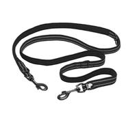 Ceinture de Traction pour Chien Ceinture de Marche 7 en 1 Nylon for Chien, Mains Libres, Double Crochet, multifonctionnelle, for l'entraînement(Black,M)