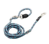 Ceinture de Traction pour Chien Ceinture réglable à Double tête for Dressage de Chiens Petite, Moyenne et Grande Taille, Sangles, Corde Mains Libres(Blue,M)