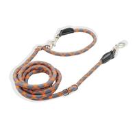 Ceinture de Traction pour Chien Ceinture réglable à Double tête for Dressage de Chiens Petite, Moyenne et Grande Taille, Sangles, Corde Mains Libres(Orange,M)