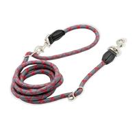 Ceinture de Traction pour Chien Ceinture réglable à Double tête for Dressage de Chiens Petite, Moyenne et Grande Taille, Sangles, Corde Mains Libres(Red,S)