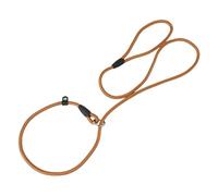 Ceinture de Traction pour Chien Collier et Laisse for Chien, Corde en Nylon Robuste, Anti-Traction, Ceinture de Dressage Petits Chiens Chiots(Brown,M Size 0.8cm x 130cm)