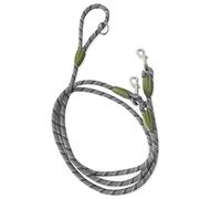 Ceinture de Traction pour Chien Laisse en Nylon S/M/L for Chiens de Compagnie, Corde Traction for la Course, Mains Libres, for Petits et Grands(Gray,L)