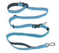 Ceinture de Traction pour Chien Laisse for Chien Mains Libres 6 en 1, réglable, élastique, avec Double poignée Nylon, for la Marche, Course et l'entraînement(Blue)