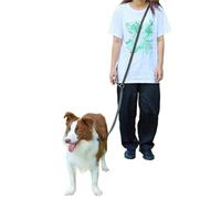 Ceinture de Traction pour Chien Laisses Mains Libres for Chiens, for Promenade et Course à Pied, Longueur 2,4 m, Doubles laisses réglables(Black 2.5x200cm)