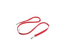 Ceinture de Traction pour Chien Laisses Mains Libres for Chiens, for Promenade et Course à Pied, Longueur 2,4 m, Doubles laisses réglables(Red 2.5x200cm)