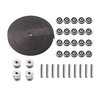 Ceinture de transmission Zero G One 1 Kit complet 6 mètres ceinture LL - 2GT avec poulies 20 dents roulements F695 - RS pour haute précision résistance à l'usure et à la poussière