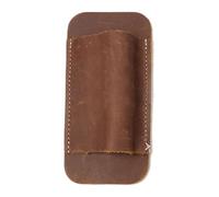 Ceinture de transport, fourreau en cuir, fourreau horizontal vintage, étui de support, ajustement sûr, polyvalent, idéal pour les anniversaires, la fête des pères, taille : 11,8 x 5,7 cm, café, Refer