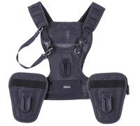 Ceinture de transport pour 3 appareils photo reflex numériques, double sangle initiée, système SFP de poitrine, ceinture en émail pour Nikon, IL, Sony, SLR, caméscopes For 3 cameras