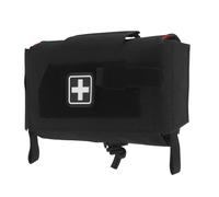 Ceinture de Traumatisme MOLLE Compacte avec Pochette, Kit de Premiers Secours à Arrachement Rapide Système Deux Pièces IFAK, Sac de Survie d'Urgence pour Départ Randonnée en Plein Air(Black)