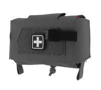 Ceinture de Traumatisme MOLLE Compacte avec Pochette, Kit de Premiers Secours à Arrachement Rapide Système Deux Pièces IFAK, Sac de Survie d'Urgence pour Départ Randonnée en Plein Air(Gray)